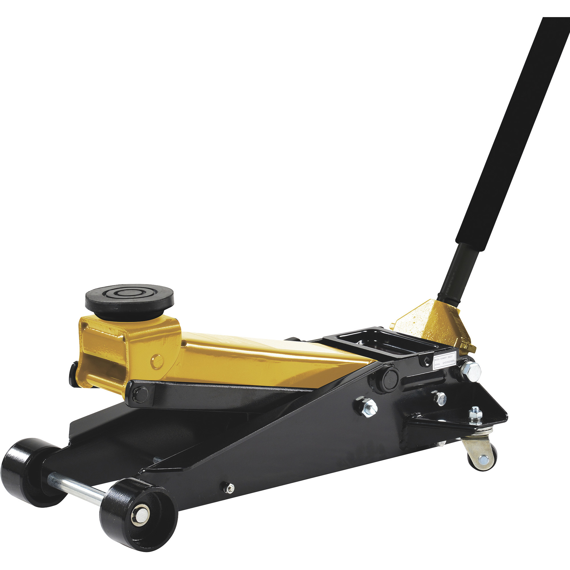 Omega 3.5-Ton Low-Profile Service Floor Jack, Steel, Model# 29038